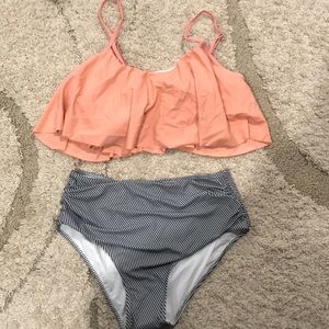 Cupshe high-waisted bikini set